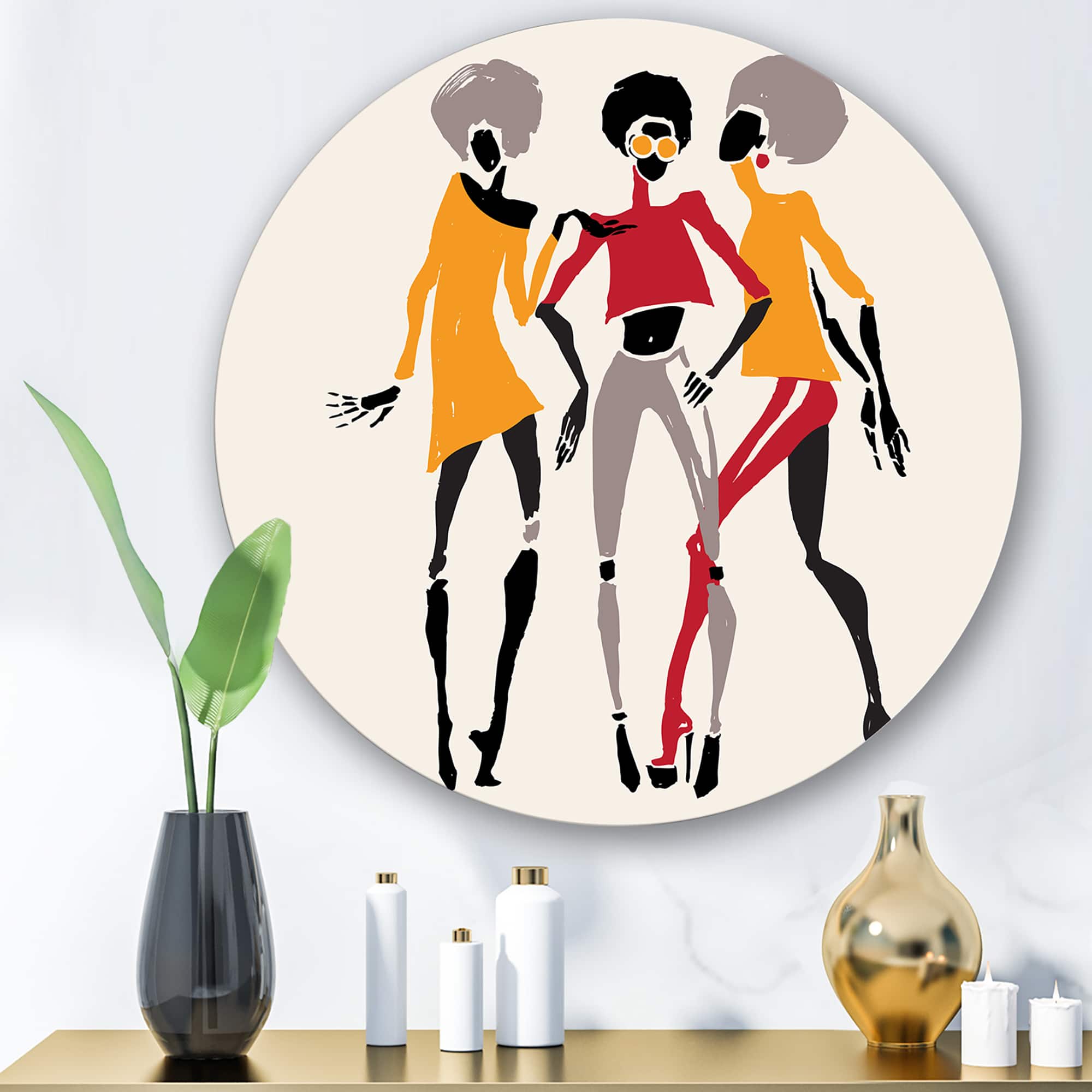 Designart - African American Women Silhouettes II